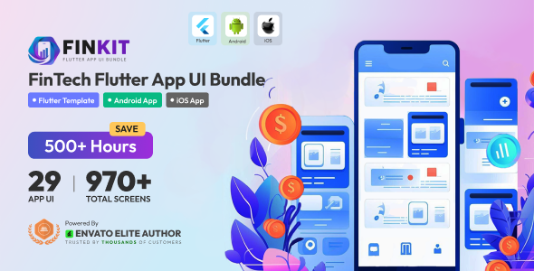 FinKit - FinTech Flutter App UI Bundle