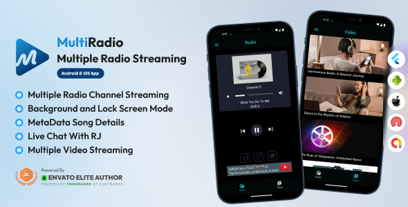 Multi Radio - Android and iOS Multiple Radio Channel App with AdMob