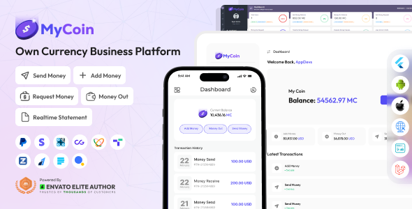 MyCoin - Own Currency Business Platform Full Solution