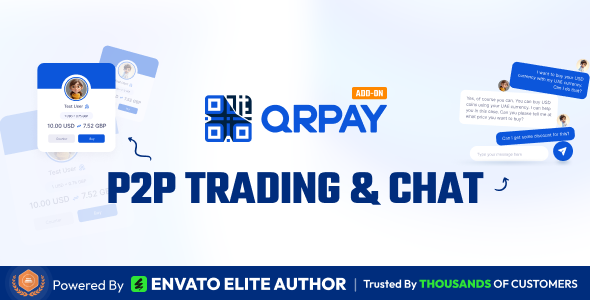 QRPay P2P Trading and Chat Add-on