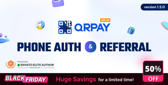 QRPay Phone Authentication and User Referral Addon