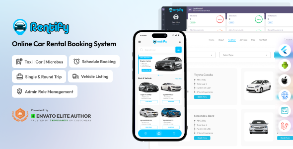 Rentify - Online Car Rental Booking System Full Solution