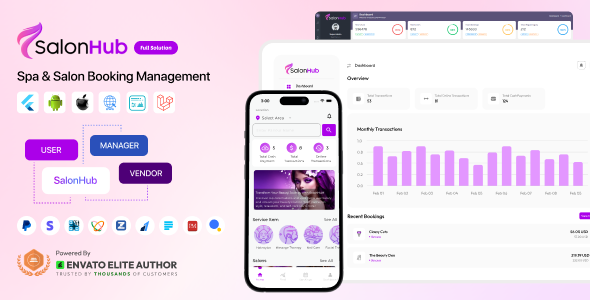 SalonHub - Spa & Salon Booking Management Full Solution