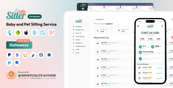 SitterHub - Baby and Pet Sitting Services Platform Full Solution
