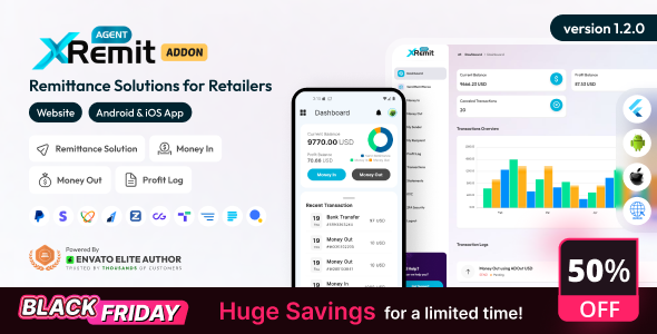 XRemit Agent - Retailer Remittance Solutions Addon