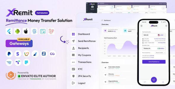 XRemit - Remittance Money Transfer Full Solution